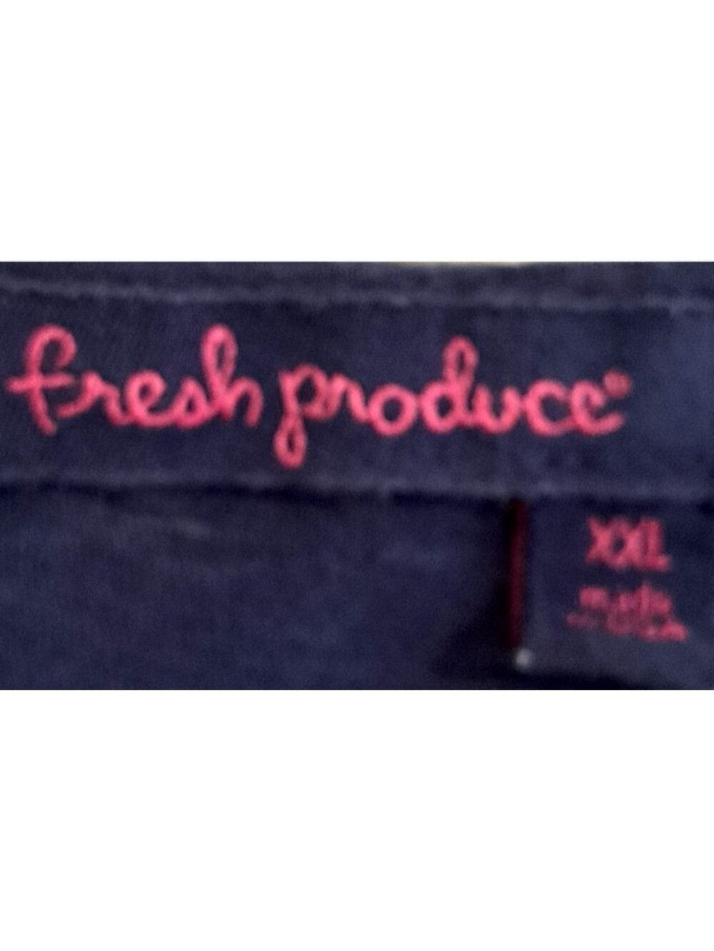 Fresh Produce Women's 2XL Blue Short Sleeve Tunic Asymmetrical Hem - Picture 2 of 7